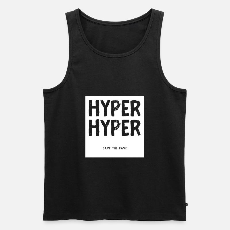 HYPER HYPER - Männer Premium Bio Tank Top - Schwarz