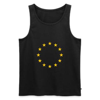 UE drapeau élection européenne symbole symbole de l'Europe cadeau de chemise - Débardeur bio Premium Homme - noir - Devant - AI Model Male 178 light (178cm)