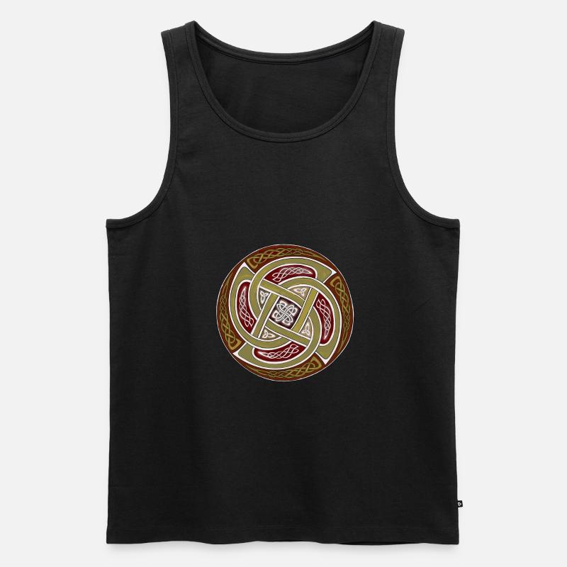 Celtic Ornaments 02 - Männer Premium Bio Tank Top - Schwarz