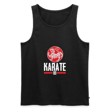 Geile Shotokan Tiger Hommage an dem Karate-Do-Stil - Männer Premium Bio Tank Top - Schwarz - Vorne - AI Model Male 178 light (178cm)