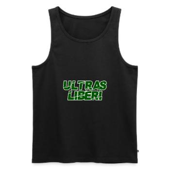 Ultras Liberi - Débardeur bio Premium Homme - noir - Devant - Michal (187cm)