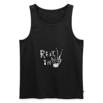 Rip - Men's Premium Organic Tank Top - black - Front - AI Model Male 178 light (178cm)