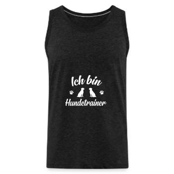 Je suis dresseur de chiens - Débardeur bio Premium Homme - charbon - Devant - Alexander (188cm)