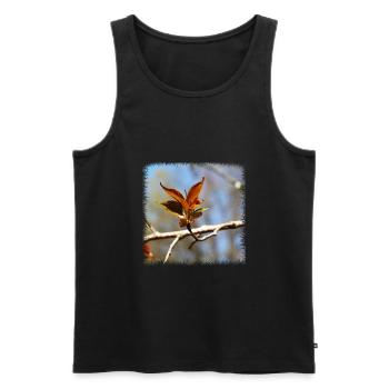 nature - Männer Premium Bio Tank Top - Schwarz - Vorne - AI Model Male 178 light (178cm)