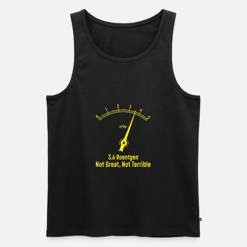 Atom Strahlung Energie Tschernobyl Geschenk - Männer Premium Bio Tank Top - Schwarz