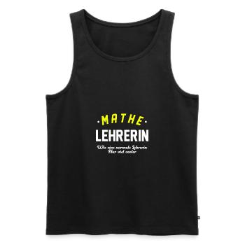 Mathe Lehrerin - Männer Premium Bio Tank Top - Schwarz - Vorne - Michal (187cm)