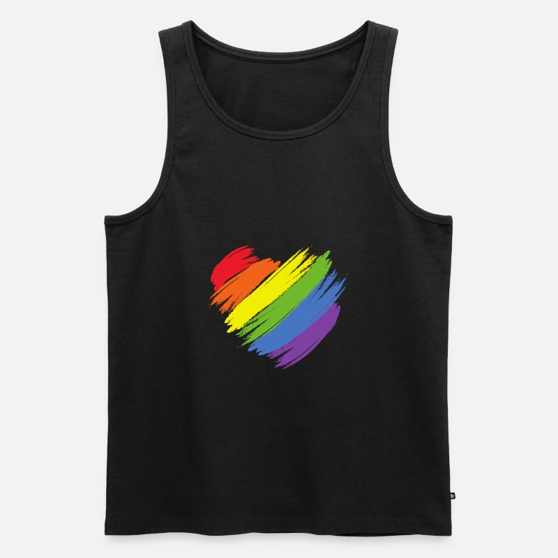 LGBT | PRIDE 2019 - Männer Premium Bio Tank Top - Schwarz