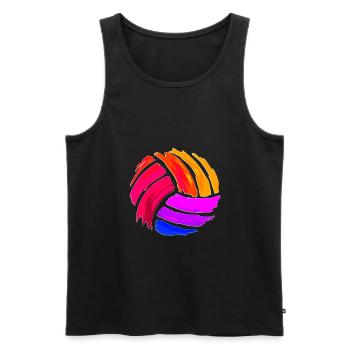 Volleyball - Männer Premium Bio Tank Top - Anthrazit - Vorne - Alexander (188cm)