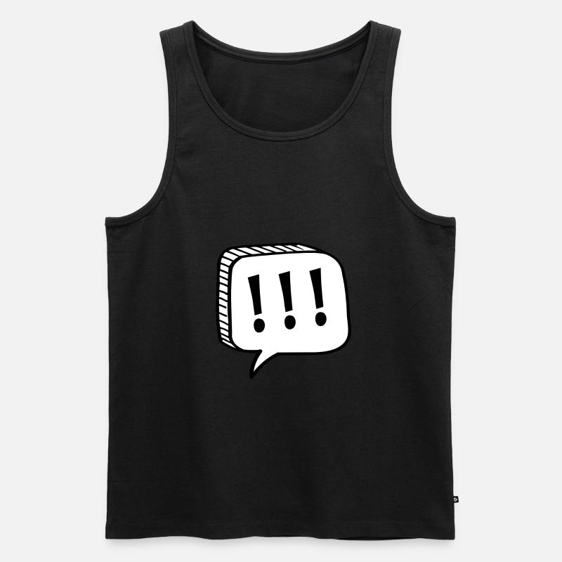 Ausrufezeichen - Männer Premium Bio Tank Top - Schwarz