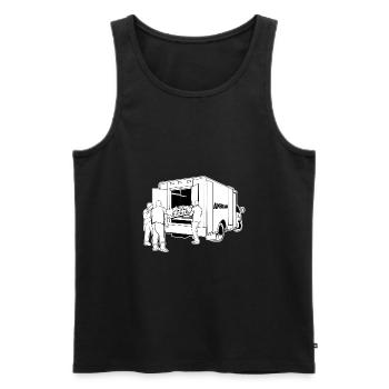 Ambulancier ambulancier - Débardeur bio Premium Homme - noir - Devant - Michal (187cm)