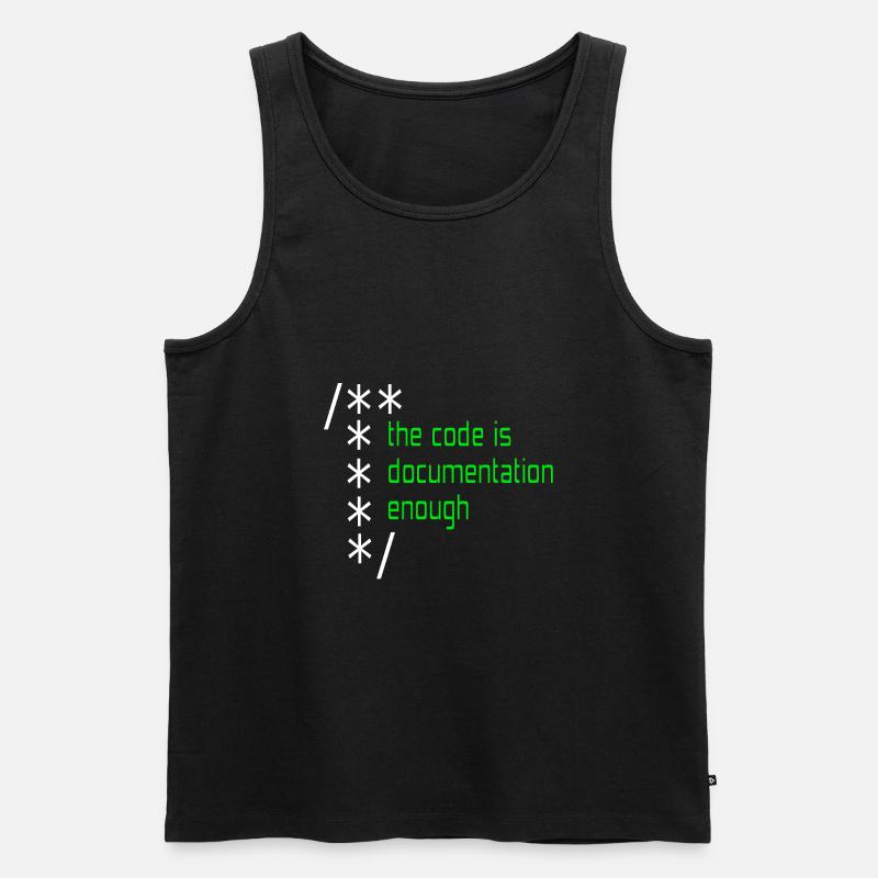 Computer programming - Men's Premium Organic Tank Top - black