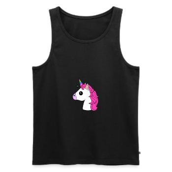 Licorne Licorne - Débardeur bio Premium Homme - noir - Devant - AI Model Male 178 light (178cm)