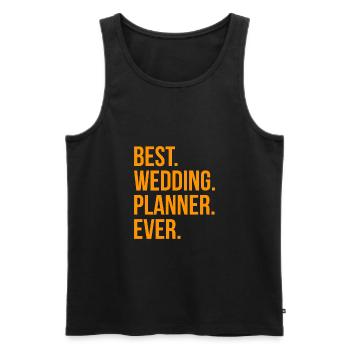 Best Wedding Planner Ever Geschenk - Männer Premium Bio Tank Top - Schwarz - Vorne - AI Model Male 178 light (178cm)