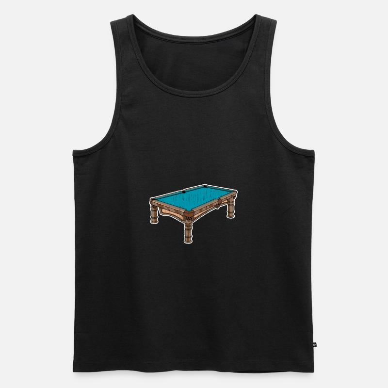 Billard Billardkugeln - Männer Premium Bio Tank Top - Schwarz