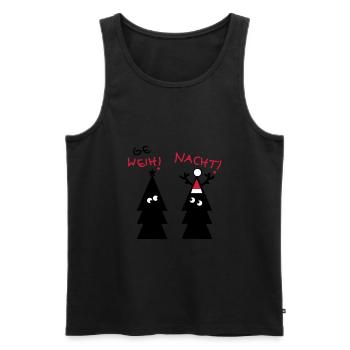 Weihnachten im Schwarzwald - Männer Premium Bio Tank Top - Schwarz - Vorne - Michal (187cm)