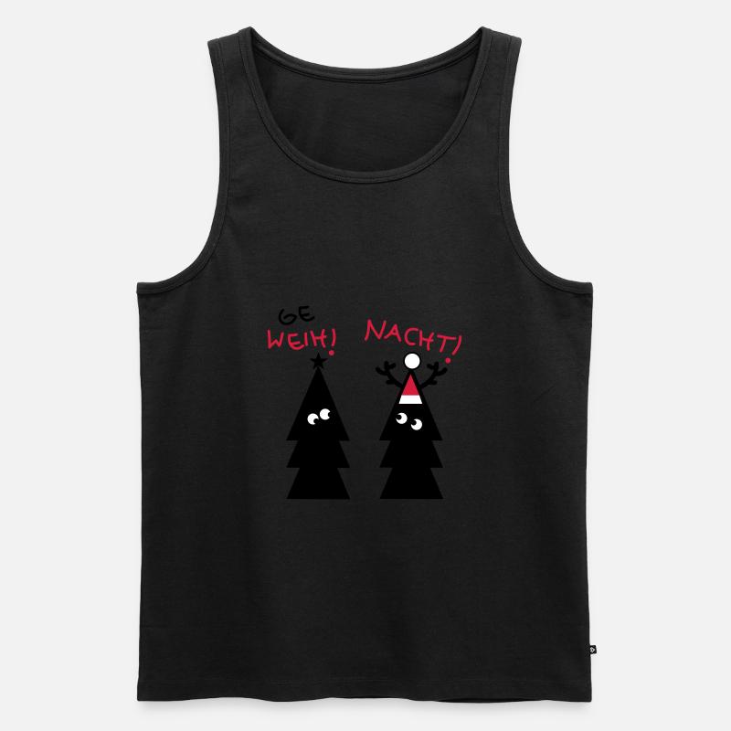 Weihnachten im Schwarzwald - Männer Premium Bio Tank Top - Schwarz