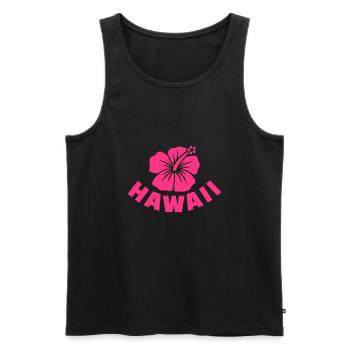 Hawaii - Men's Premium Organic Tank Top - black - Front - Michal (187cm)