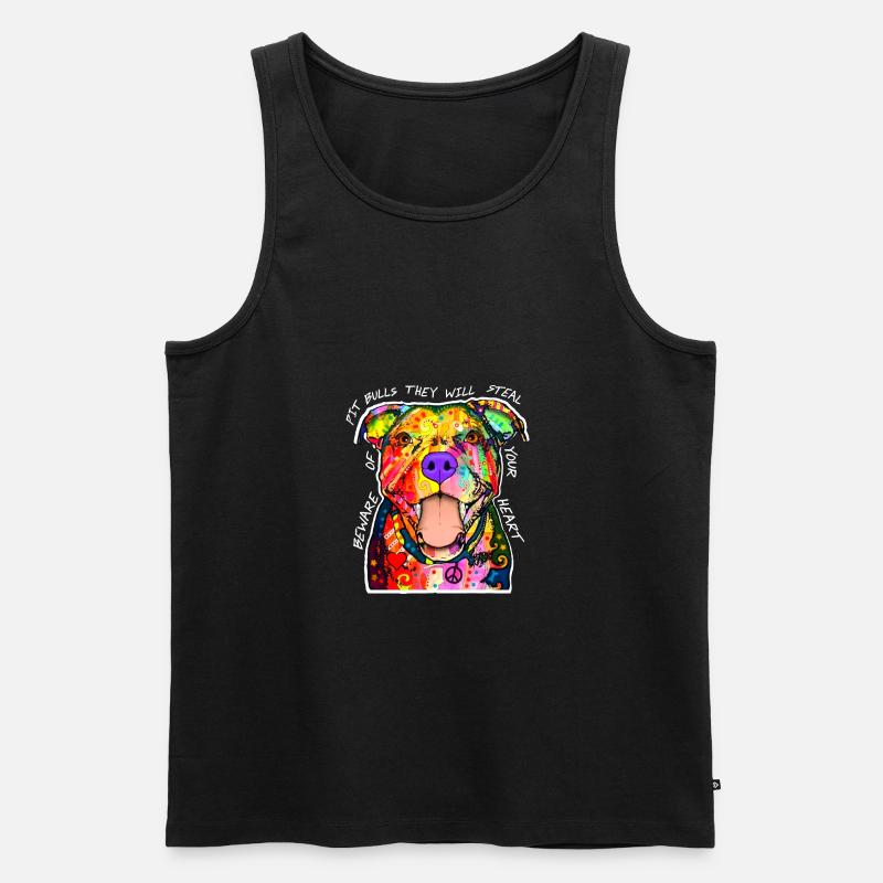Pitbull Schatz - Männer Premium Bio Tank Top - Schwarz