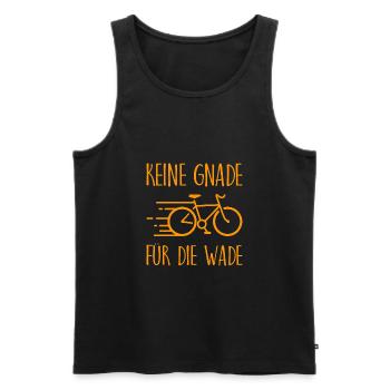 Keine Gnade fuer die Wade Fahrrad Geschenk - Männer Premium Bio Tank Top - Schwarz - Vorne - Michal (187cm)