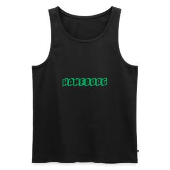 Hanfburg - Men's Premium Organic Tank Top - black - Front - Michal (187cm)