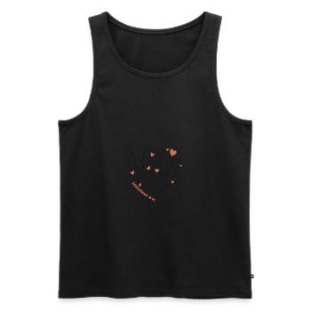 Everything you do should be done with love - Men's Premium Organic Tank Top - black - Front - AI Model Male 178 light (178cm)