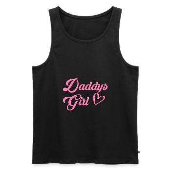 Daddys Girl Tochter Geschenk - Männer Premium Bio Tank Top - Schwarz - Vorne - Michal (187cm)