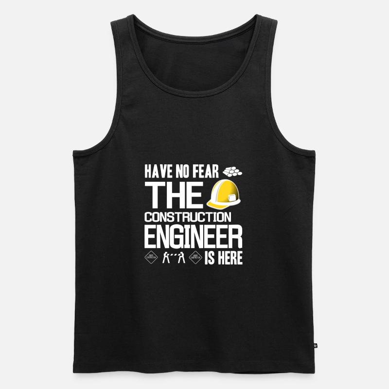 Construction Engineer Civil engineering - Men's Premium Organic Tank Top - black