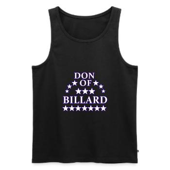 billard - Débardeur bio Premium Homme - noir - Devant - AI Model Male 178 light (178cm)
