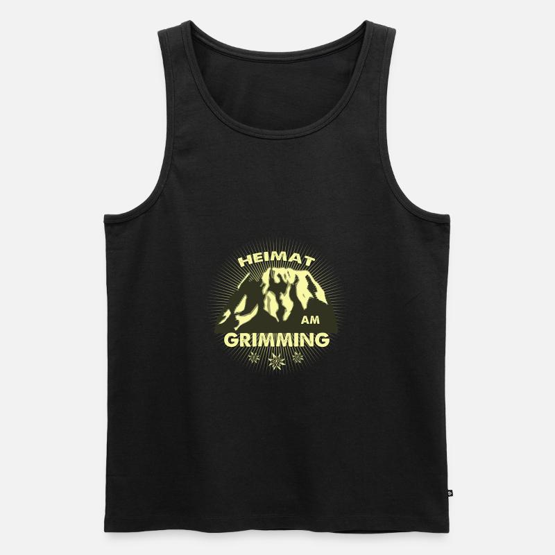 Grimming Steiermark - Männer Premium Bio Tank Top - Schwarz
