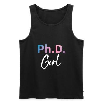 Phd Girl Phd Diplôme Cadeau - Débardeur bio Premium Homme - noir - Devant - AI Model Male 178 light (178cm)