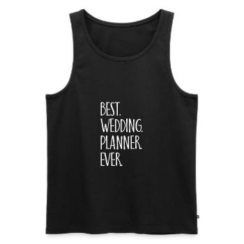 Best Wedding Planner Ever Hochzeit Geschenk - Männer Premium Bio Tank Top - Schwarz - Vorne - AI Model Male 178 light (178cm)
