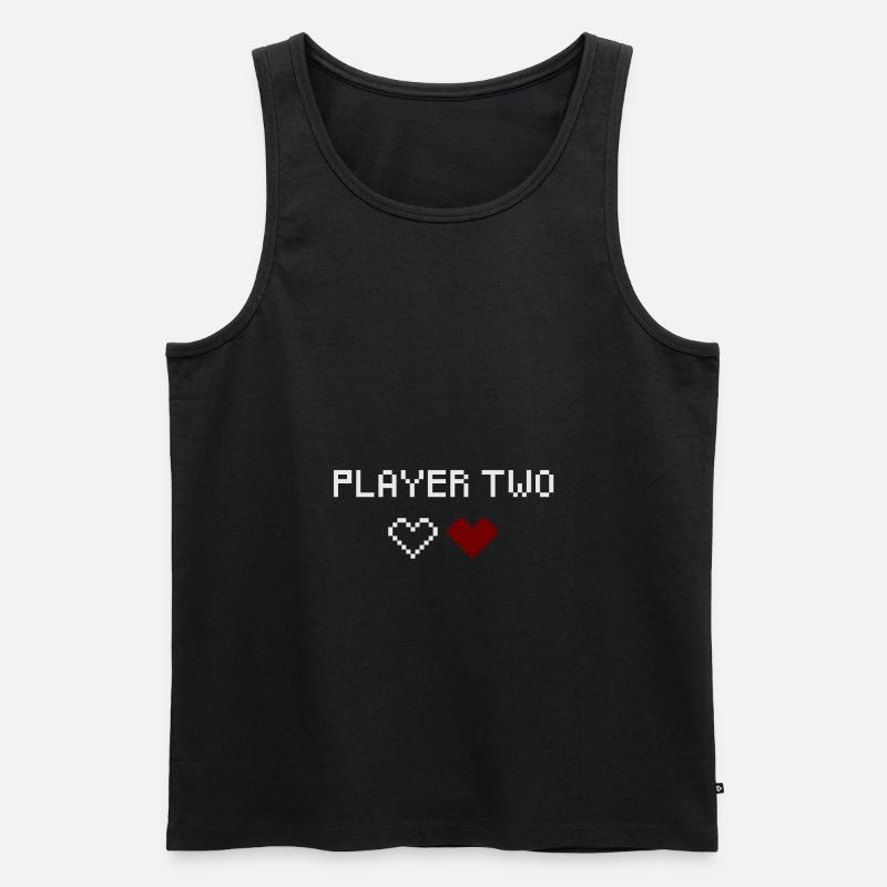 Player Two - Männer Premium Bio Tank Top - Schwarz