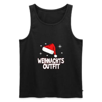 Weihnachts Outfit - Männer Premium Bio Tank Top - Schwarz - Vorne - Michal (187cm)