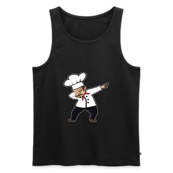 Idée de cadeau mignonne de tamponner mignon - Débardeur bio Premium Homme - noir - Devant - Michal (187cm)