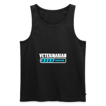 Vet Chargement Docteur Drôle Idée Cadeau - Débardeur bio Premium Homme - noir - Devant - Michal (187cm)