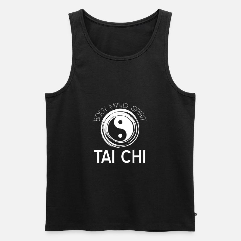 Tai Chi - Männer Premium Bio Tank Top - Schwarz
