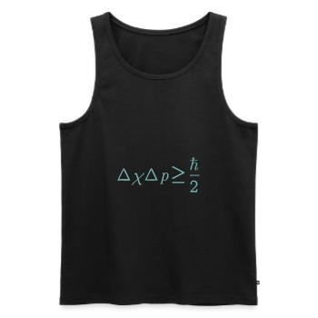 Schrodinger equation quantum physics gift - Men's Premium Organic Tank Top - black - Front - AI Model Male 178 light (178cm)