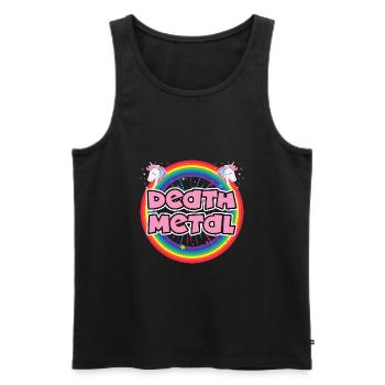 Death Metal - Men's Premium Organic Tank Top - black - Front - AI Model Male 178 light (178cm)