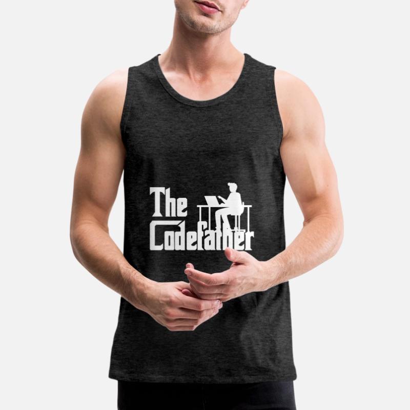 The Codefather Coding Programierer Geschenk Männer Premium Bio Tank Top