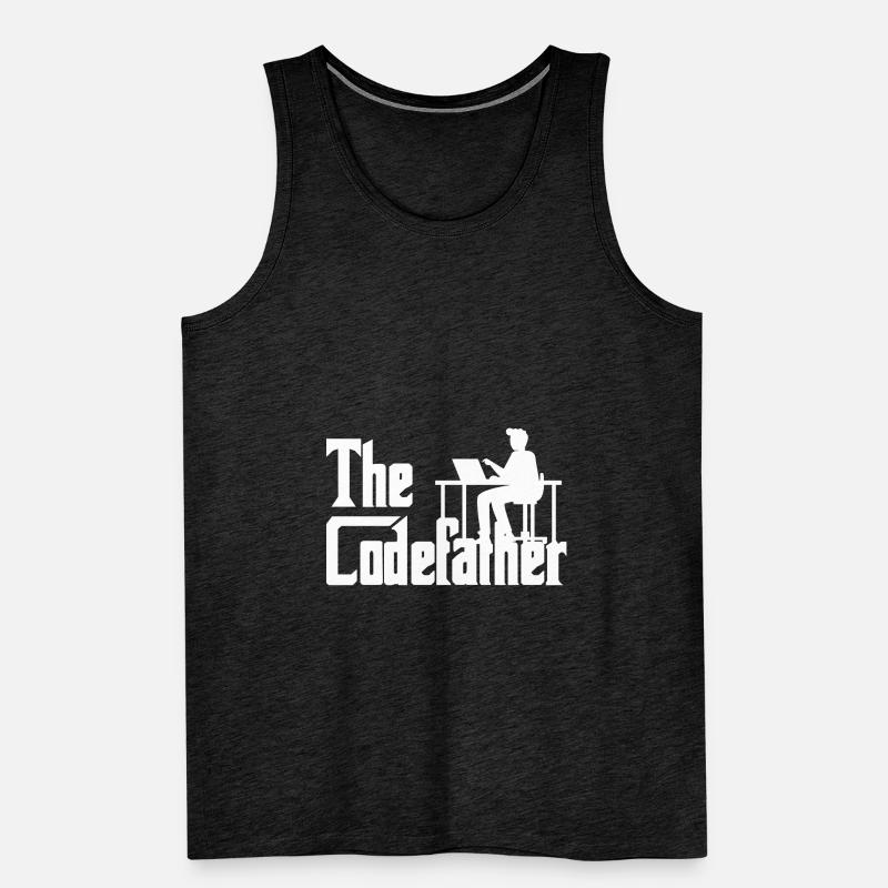 The Codefather Coding Programierer Geschenk Männer Premium Bio Tank Top