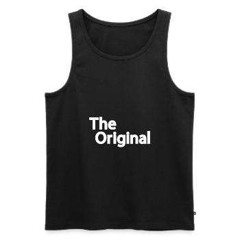 The original gift - Men's Premium Organic Tank Top - black - Front - Michal (187cm)
