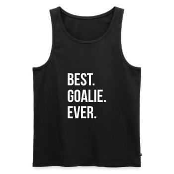 Meilleur cadeau de gardien de but jamais handball - Débardeur bio Premium Homme - noir - Devant - Michal (187cm)