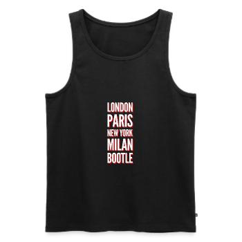 Liverpool - Men's Premium Organic Tank Top - black - Front - AI Model Male 178 light (178cm)