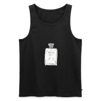 parfum - Débardeur bio Premium Homme - noir - Devant - Michal (187cm)