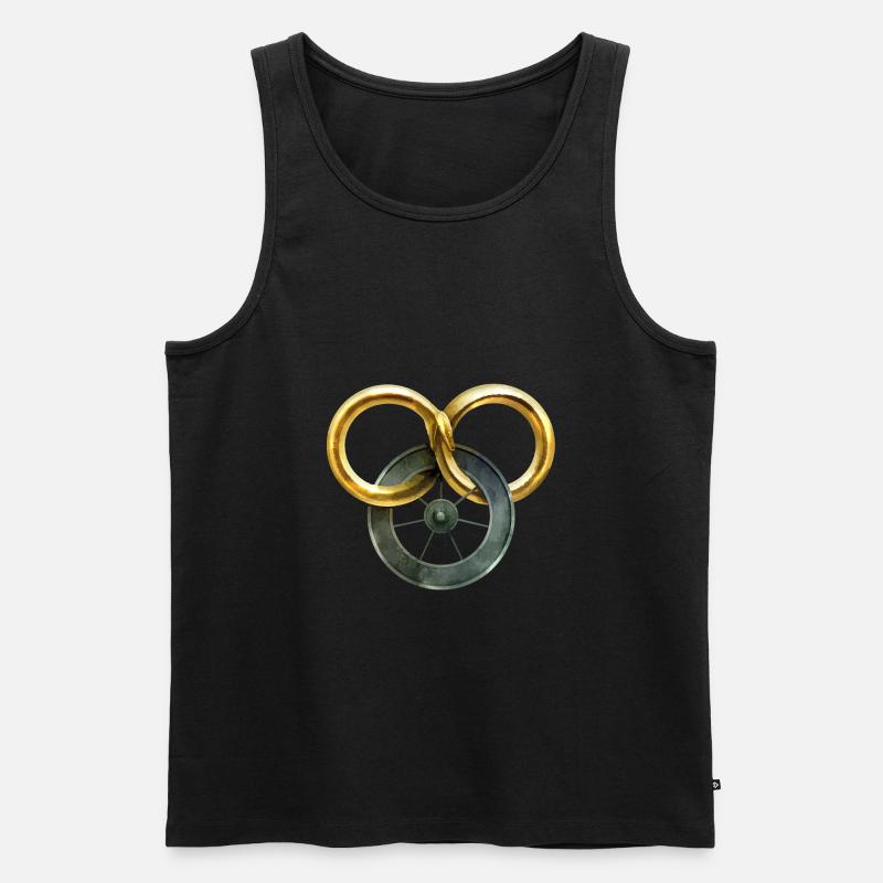 Das Rad der Zeit - Männer Premium Bio Tank Top - Schwarz