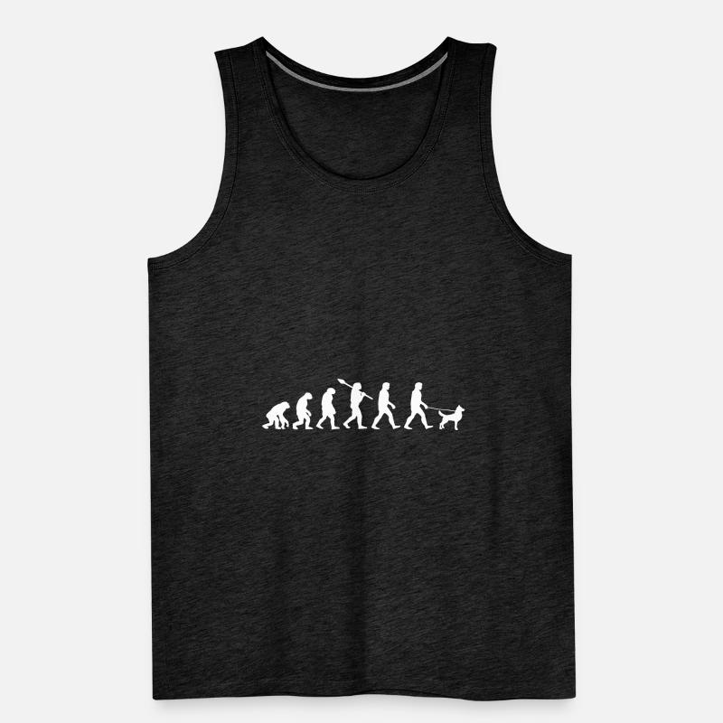 Evolution Hund Hündchen Geschenk Männer Premium Bio Tank Top