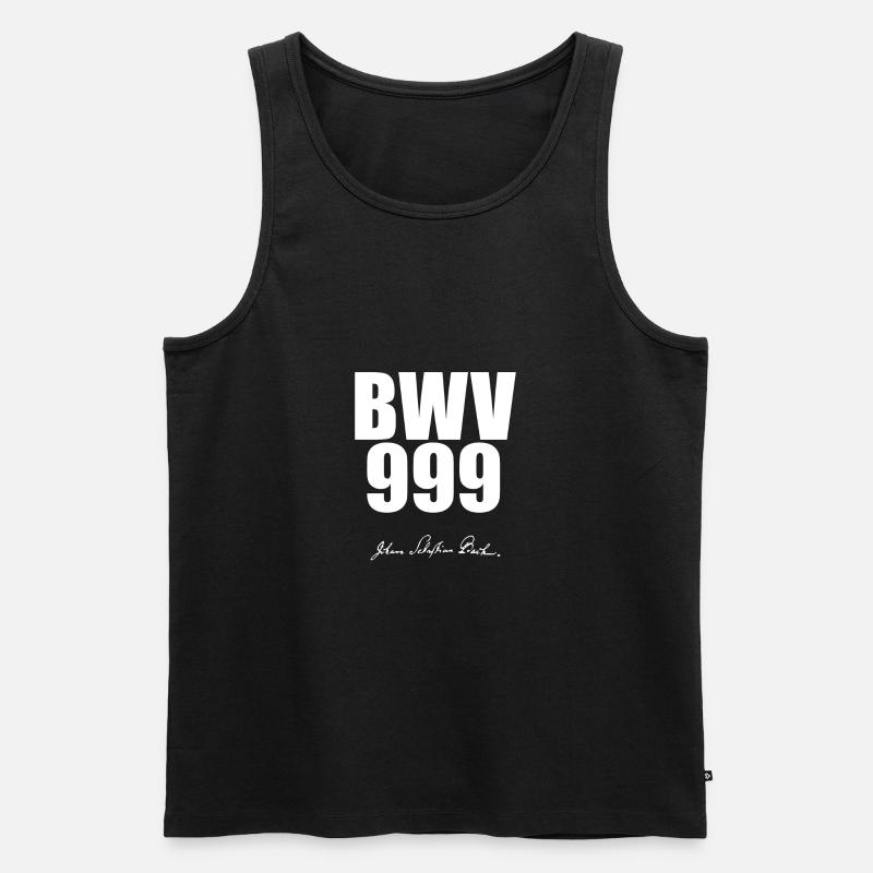 Bach Johann Sebastian - Männer Premium Bio Tank Top - Schwarz