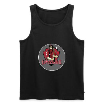 Holzfäller - Männer Premium Bio Tank Top - Schwarz - Vorne - Michal (187cm)