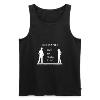 Cadeau de linedance Five Six Seven Linedancing - Débardeur bio Premium Homme - noir - Devant - Michal (187cm)