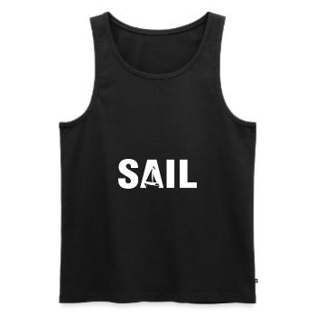 Sail Segeln Segler Geschenk - Männer Premium Bio Tank Top - Schwarz - Vorne - Michal (187cm)